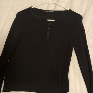 Brandy melville - black long sleeve button up